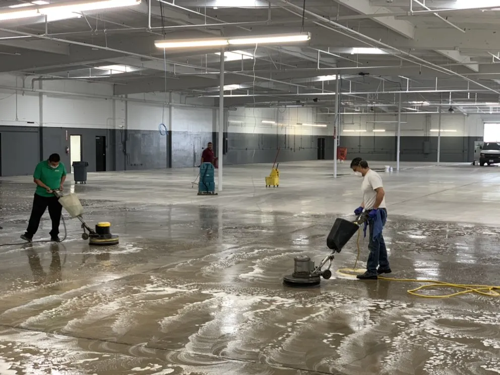 Floor stripping and Waxing